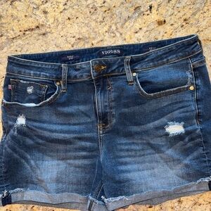 Vigoss Marley Cuffed Women's Blue Denim Shorts